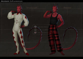 Arlequin: Outfit variations pt2