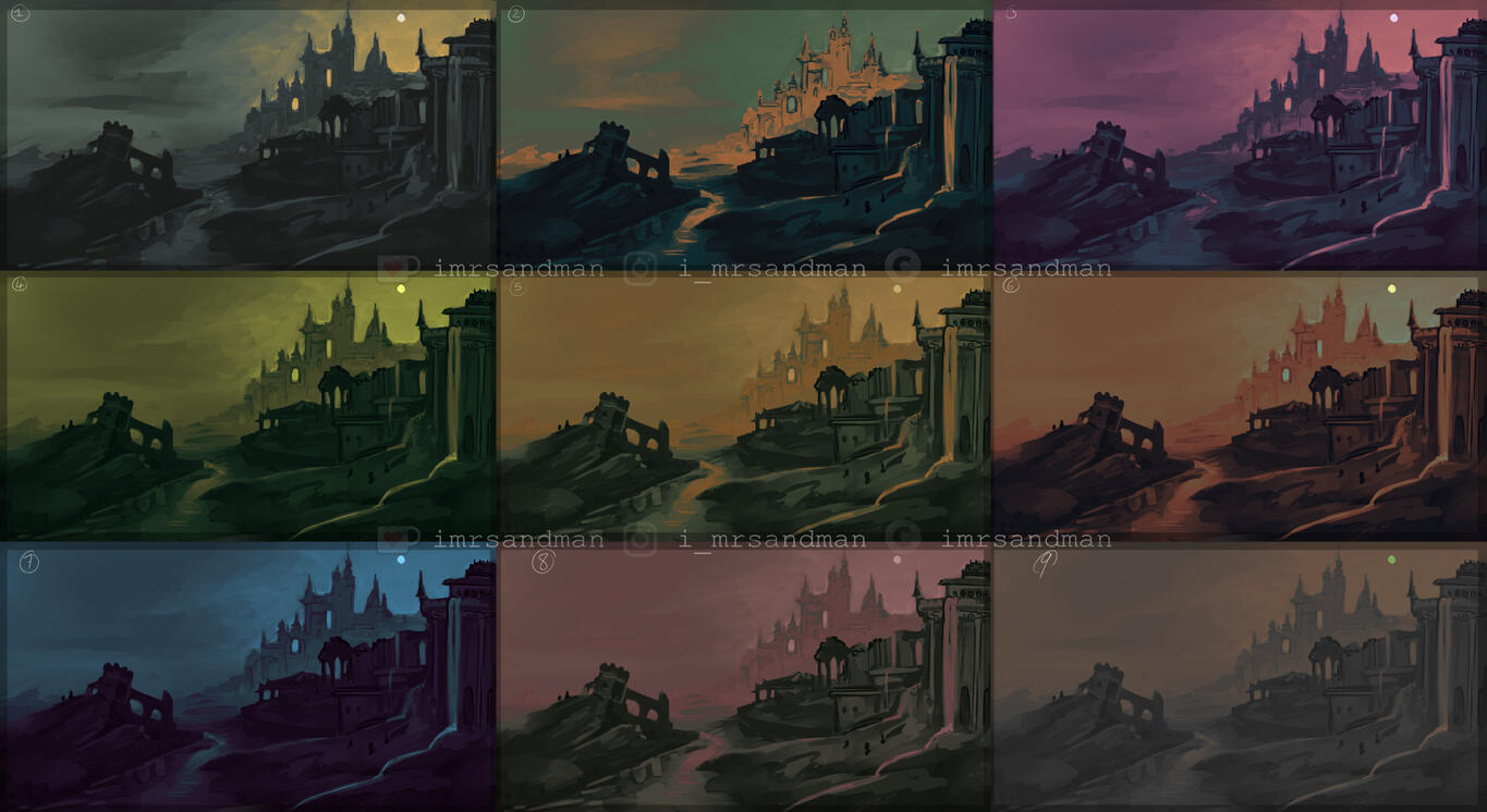 Environment colour variations